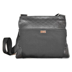 GUCCI shoulder bag Guccissima black